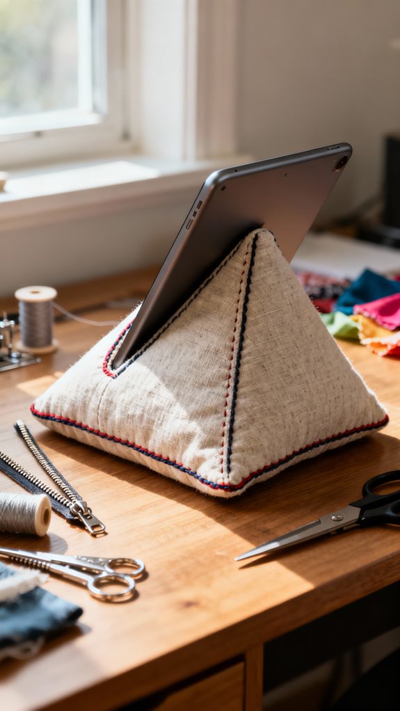 pyramid shaped tablet bean bag