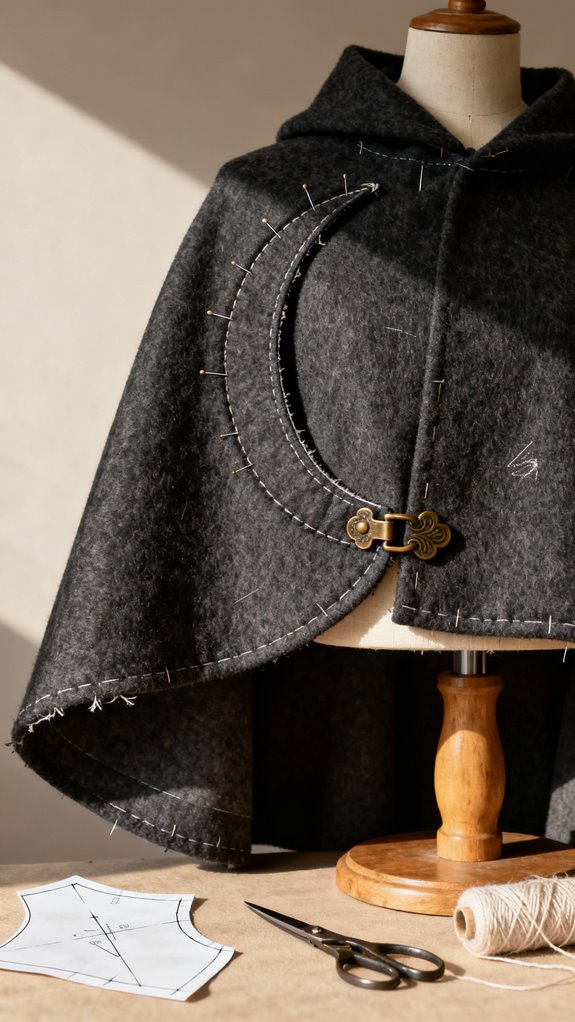 quick easy half donut cloak