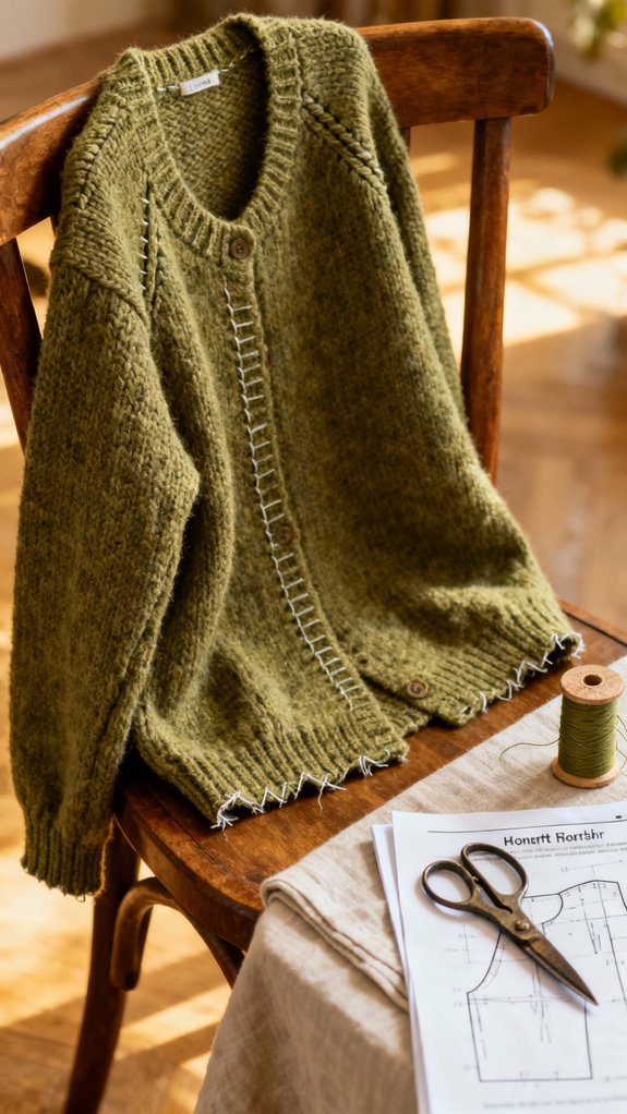 quick sew beginner cardigan project
