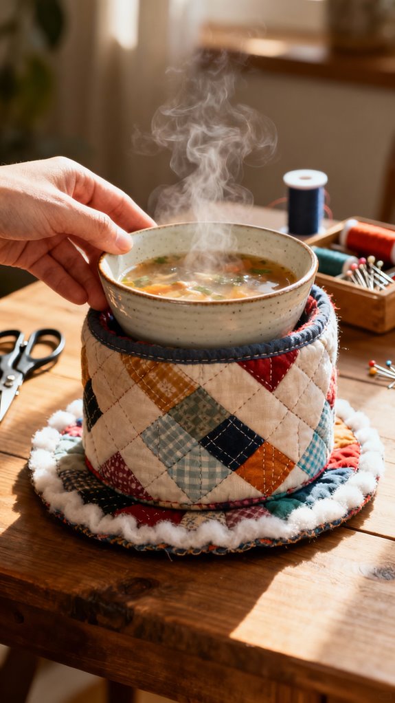 quilted bowl holder project