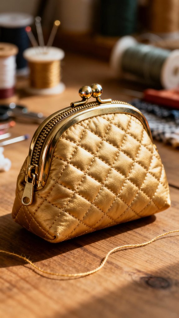 quilted coin purse creation