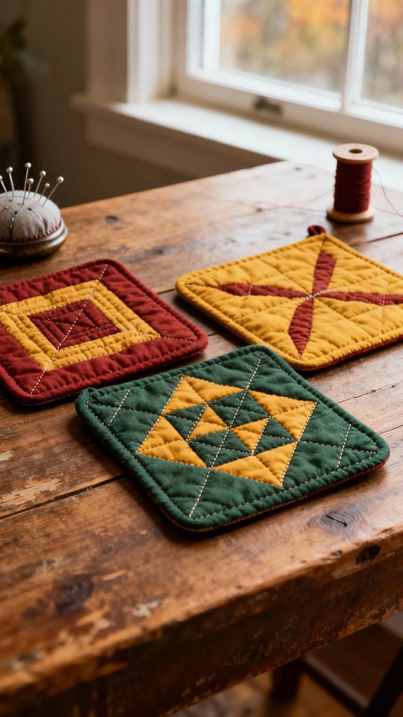 quilted hot pads tutorial