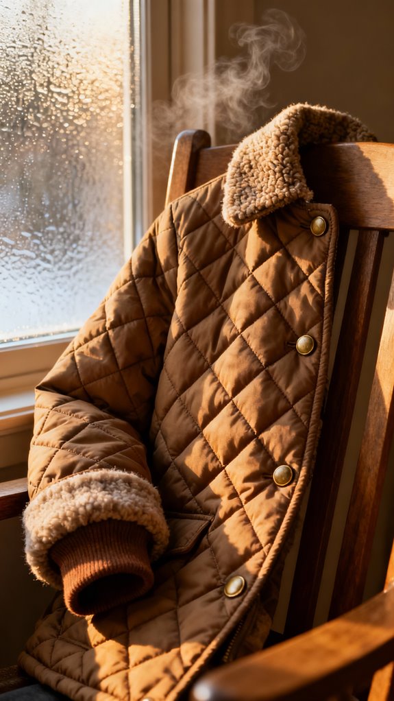 quilted jacket for warmth