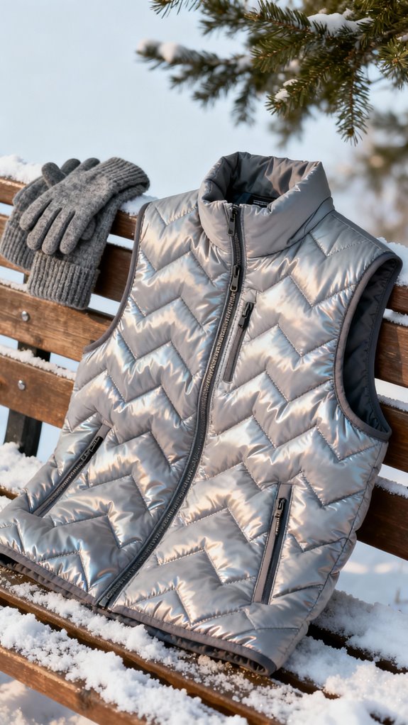 quilted puffer vest construction