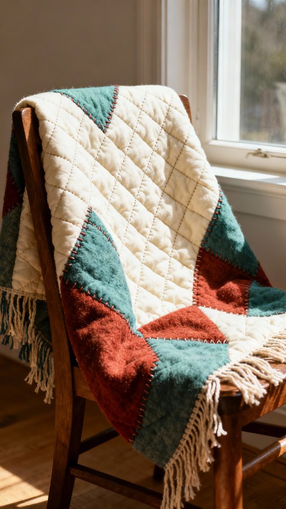 quilted shawl for warmth