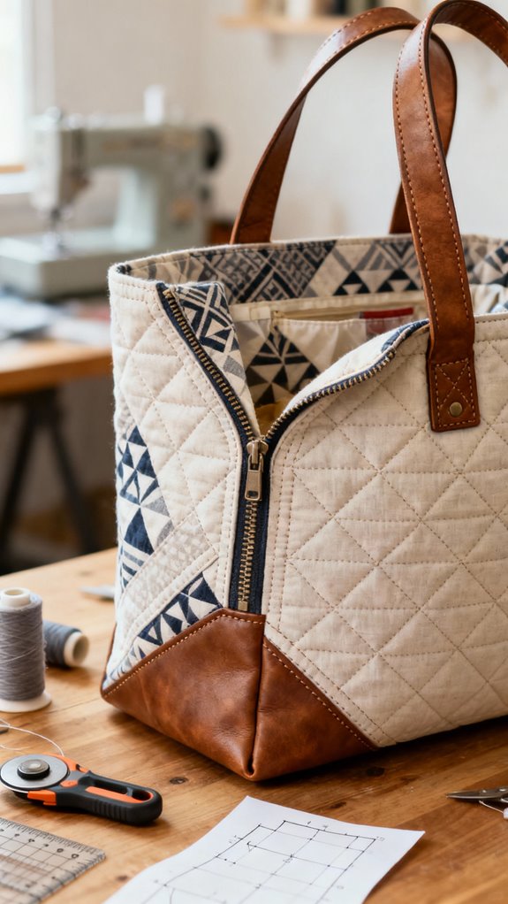 quilted tote bag tutorial