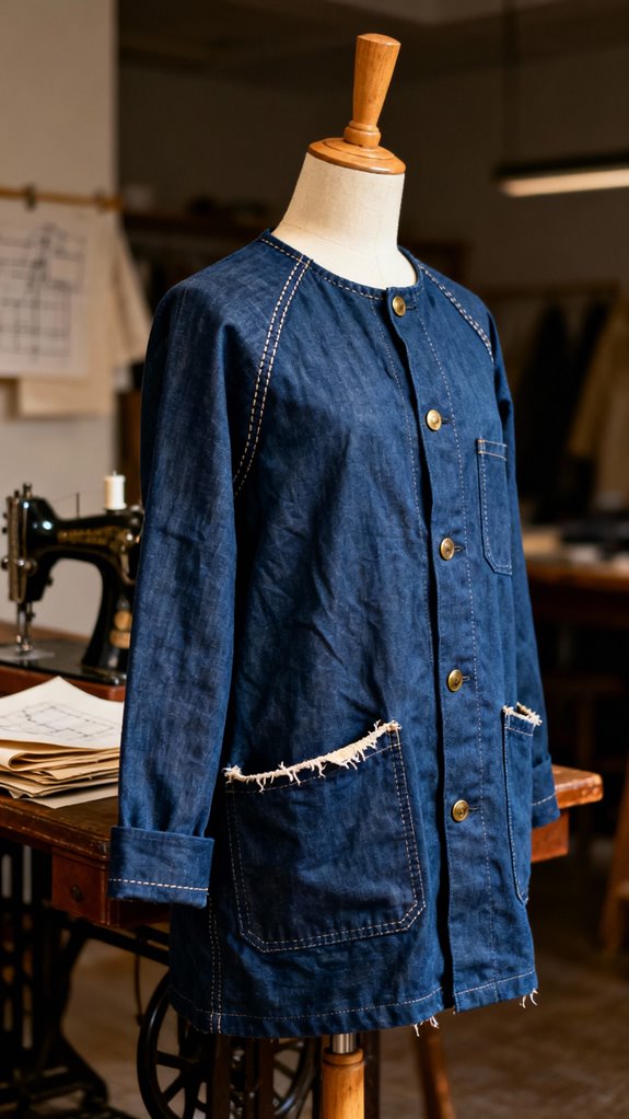 raglan sleeve chore coat