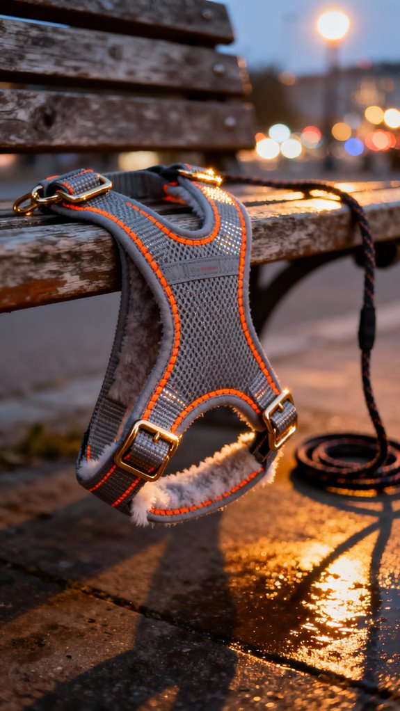 reflective dog harness design