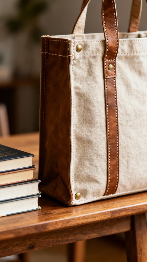 reinforced heavy duty book tote