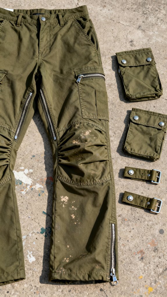 removable snap off cargo pockets