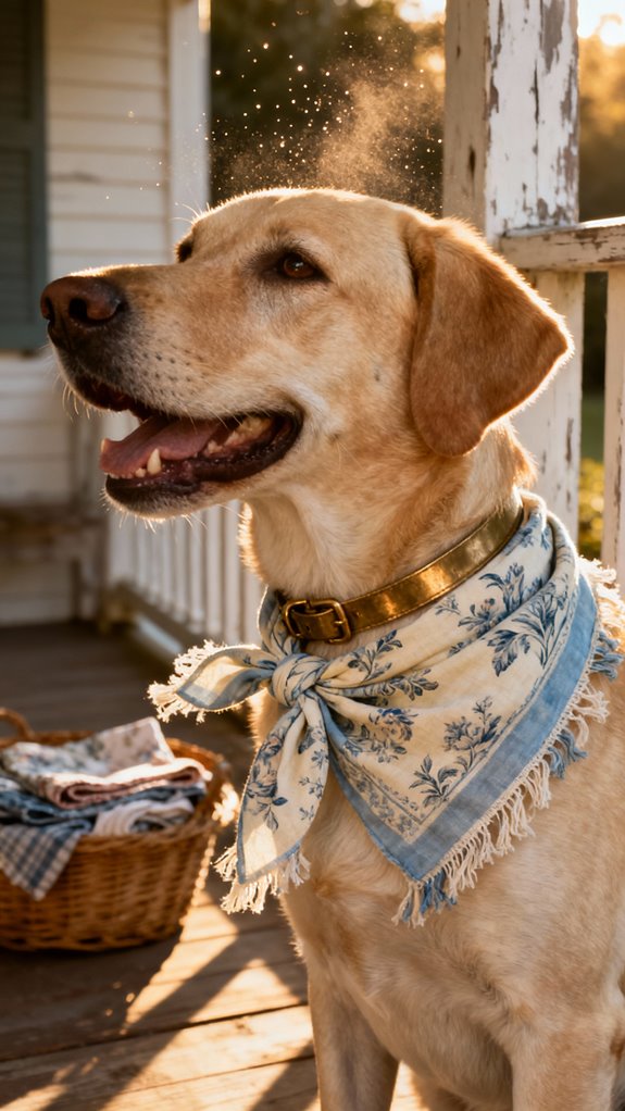 repurposed vintage dog bandanas