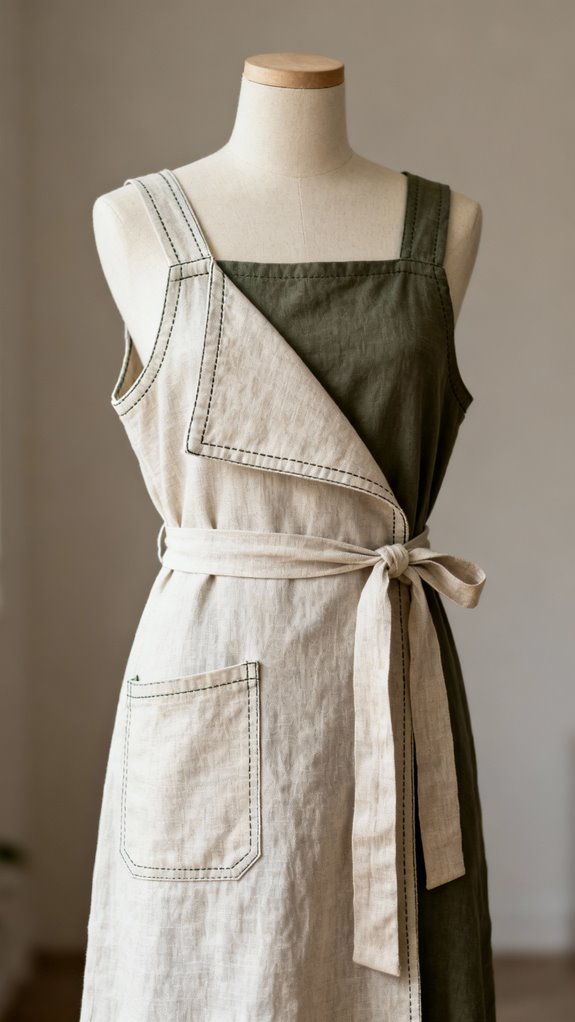 reversible bodice adjustable ties