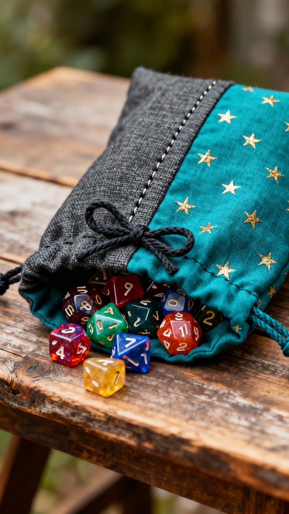reversible dice bag design