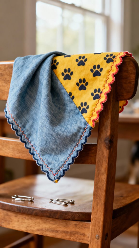 reversible dog bandana design