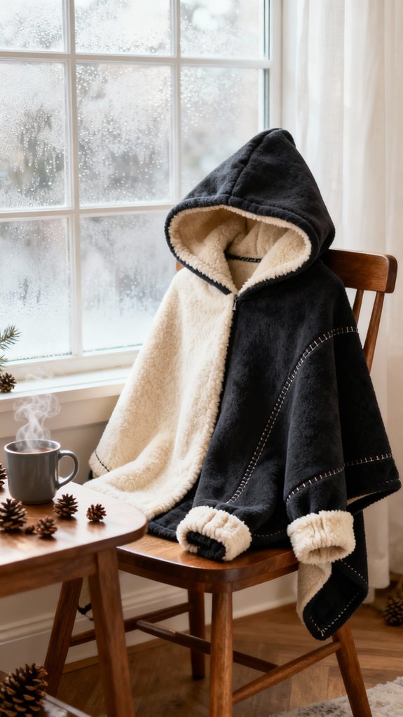 reversible fleece cape sewing