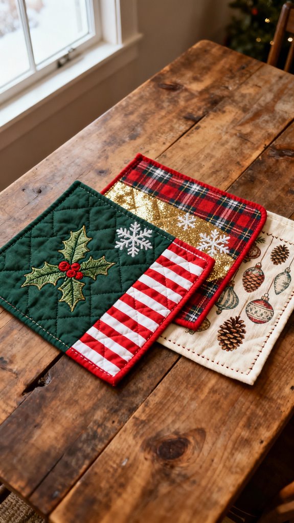 reversible holiday placemats tutorial
