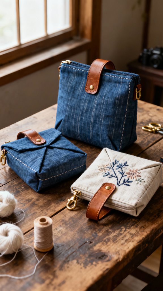 reversible japanese square bag