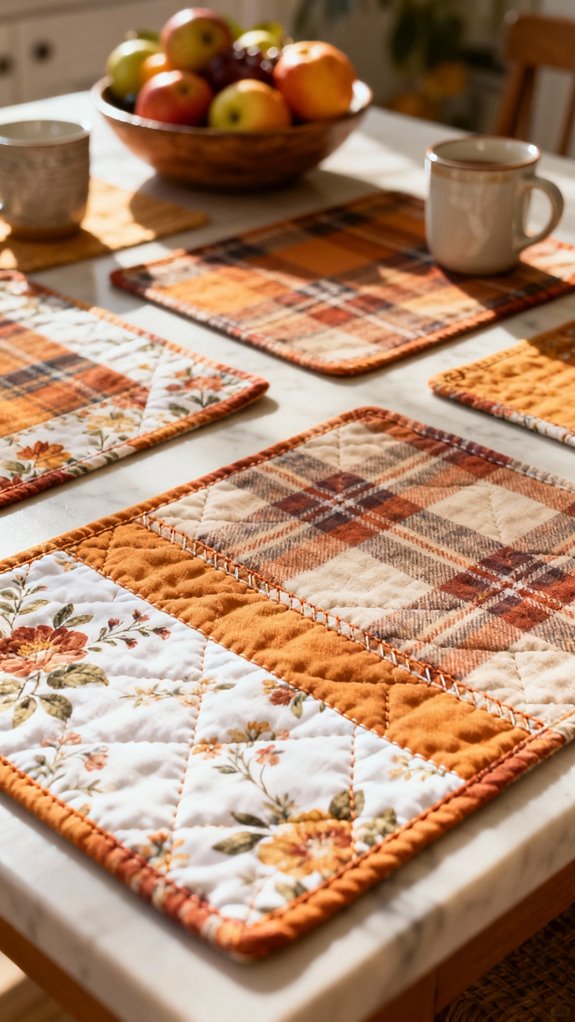 reversible placemats sewing project