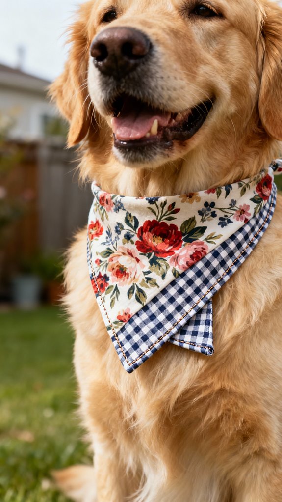 reversible triangle dog bandana