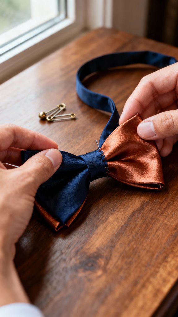 reversible two tone bow ties