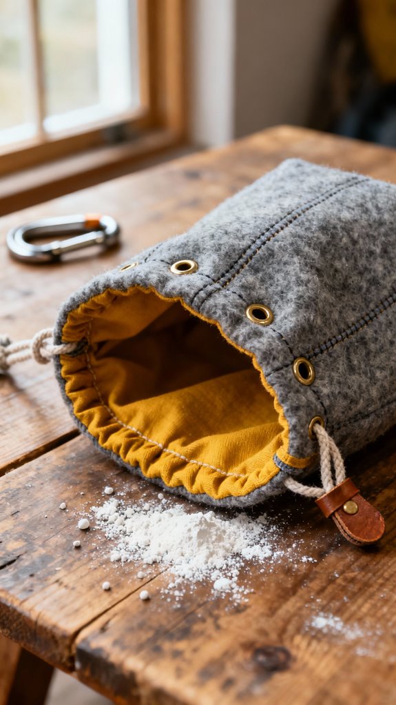 reversible two tone chalk bag