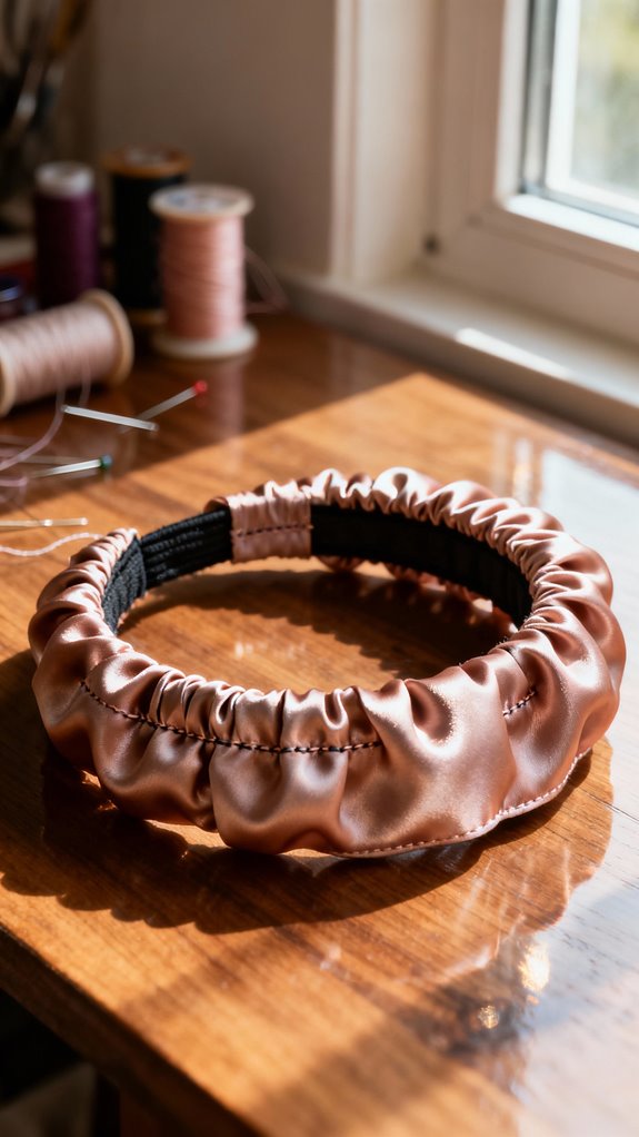 ruched fabric headband tutorial