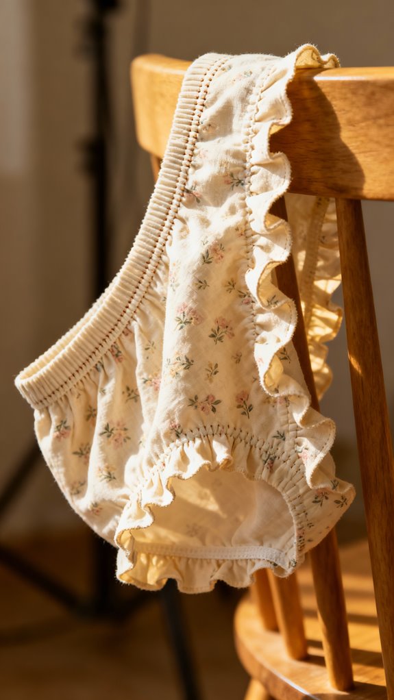 ruffled hem boxer shorts