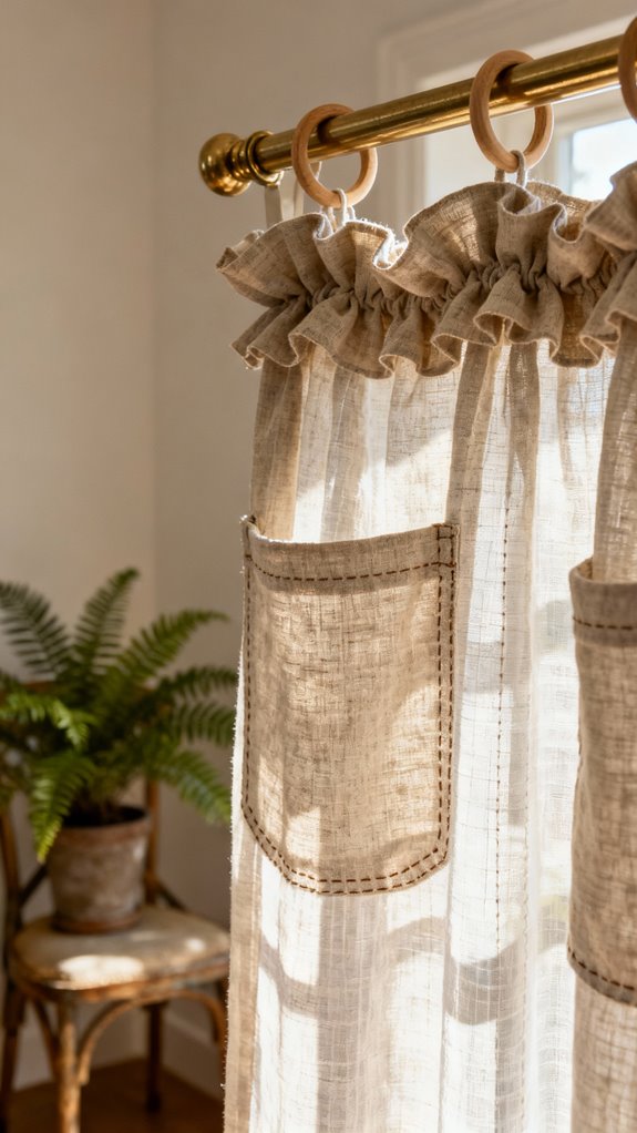 ruffled rod pocket curtains