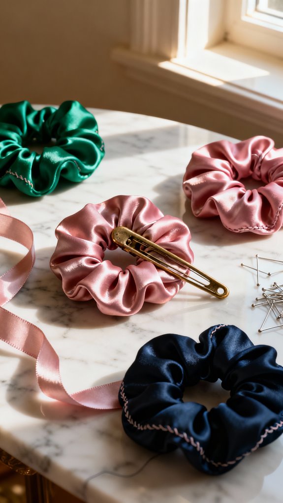 satin scrunchies prevent hair damage