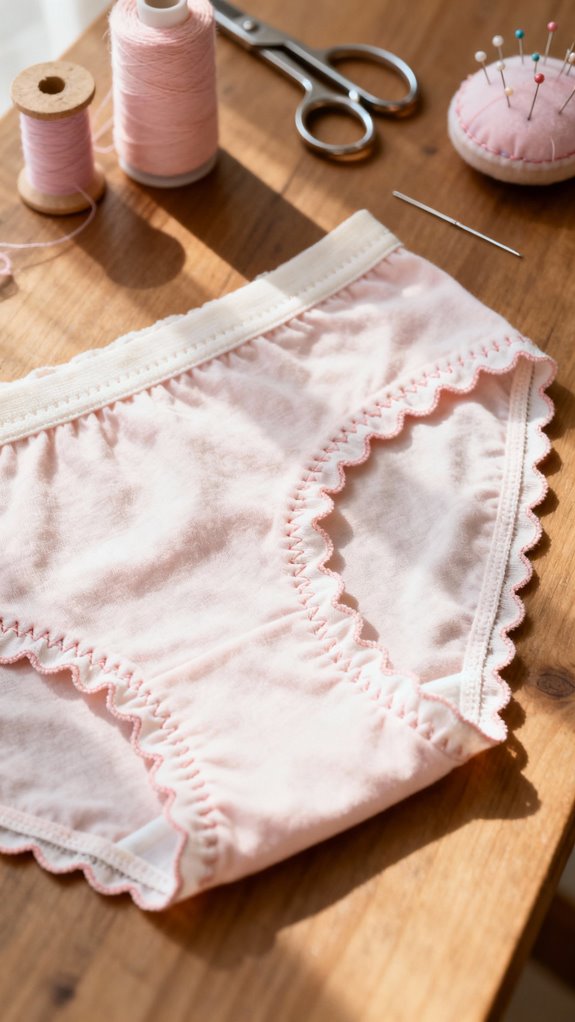 scalloped elastic trim techniques