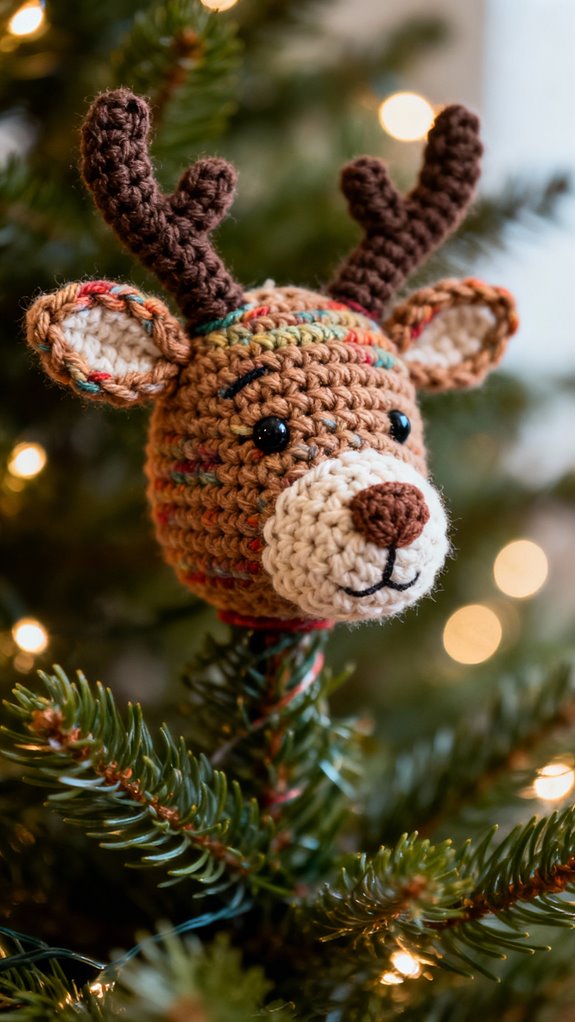 seamless reindeer head topper