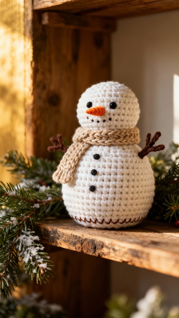 seamless snowman crochet tutorial