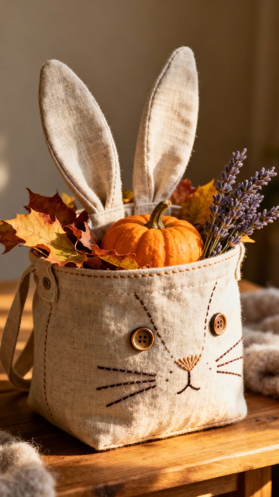 seasonal bunny tote bags