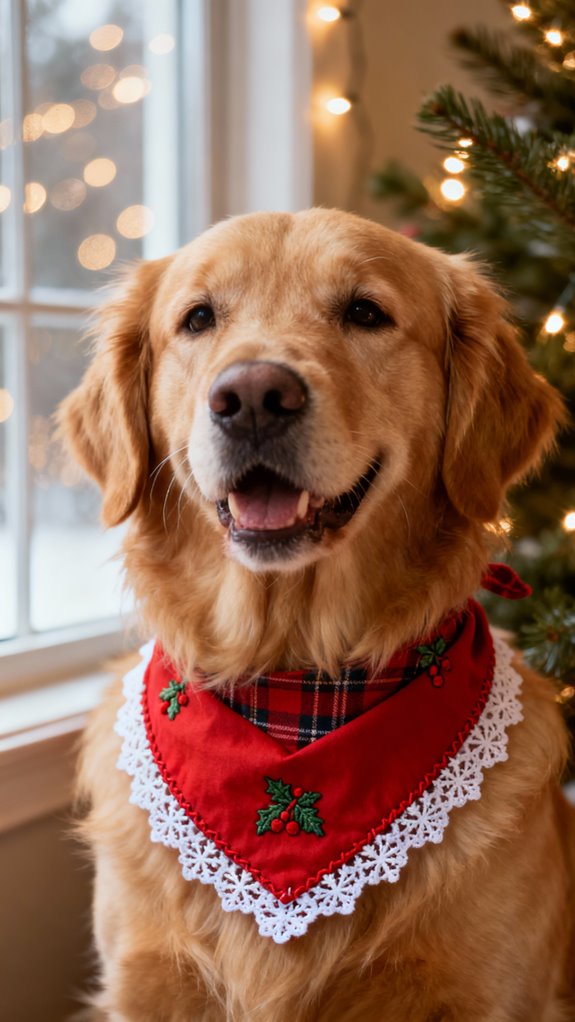 seasonal dog bandanas crafted