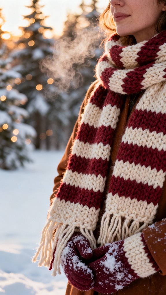 self striping yarn scarf pattern