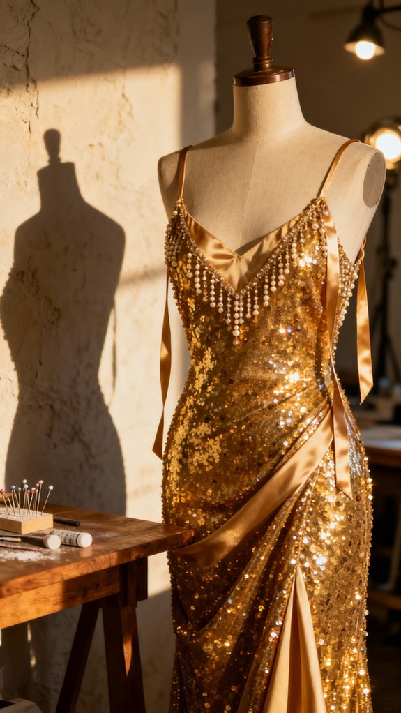 sequin slip dress sewing tips