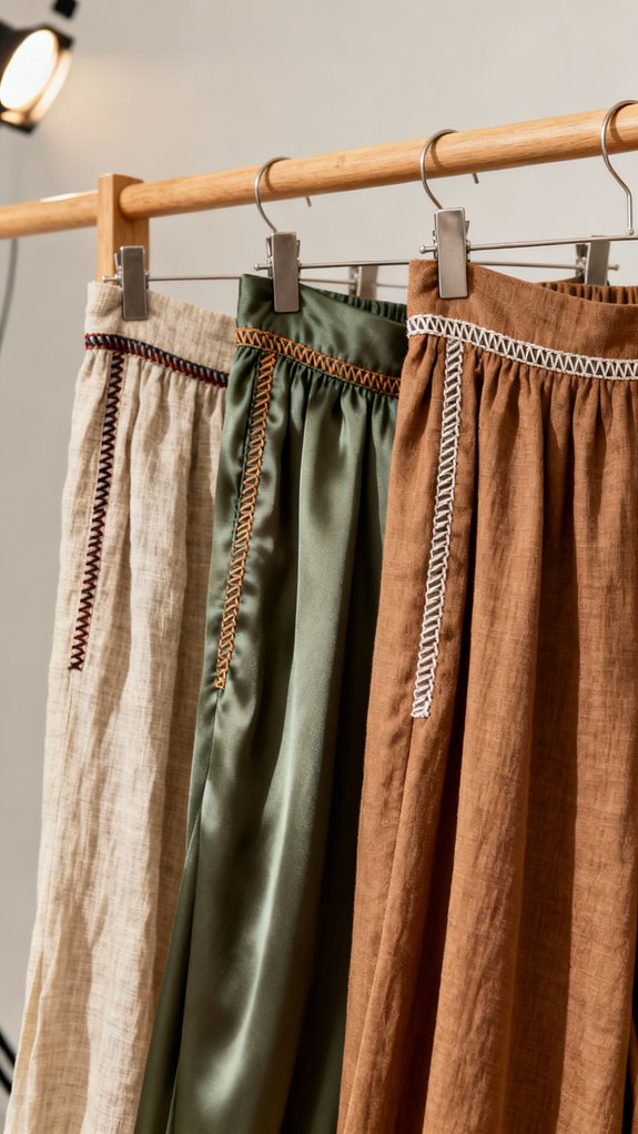 serged seams for palazzo pants