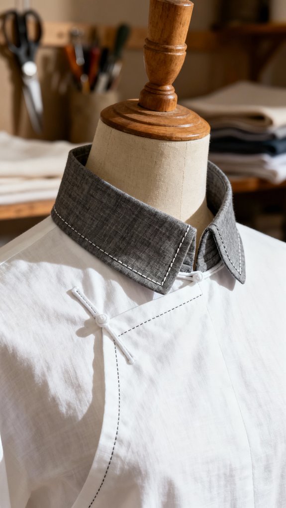 sewing band collar techniques