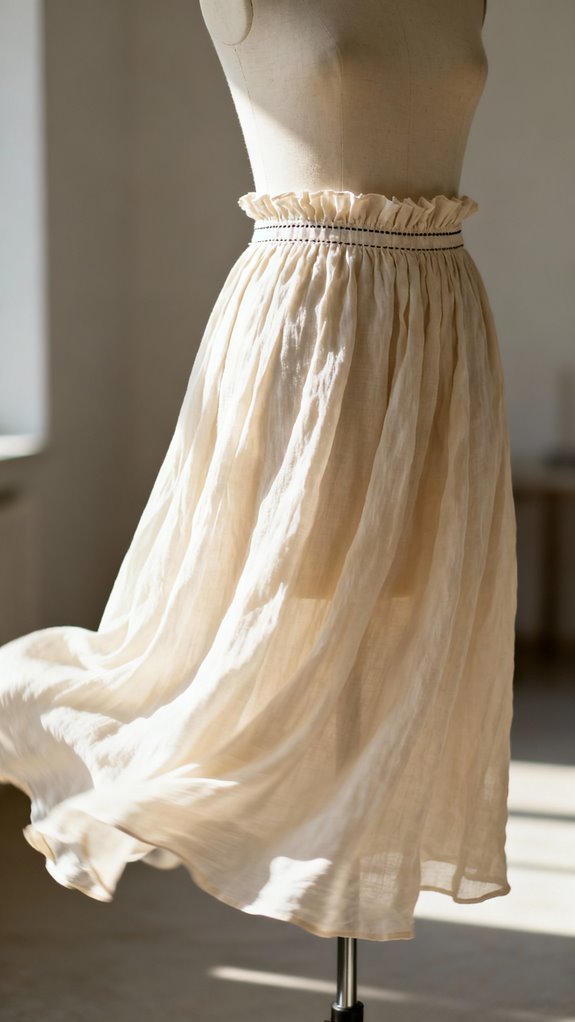 sewing gathered waist dresses