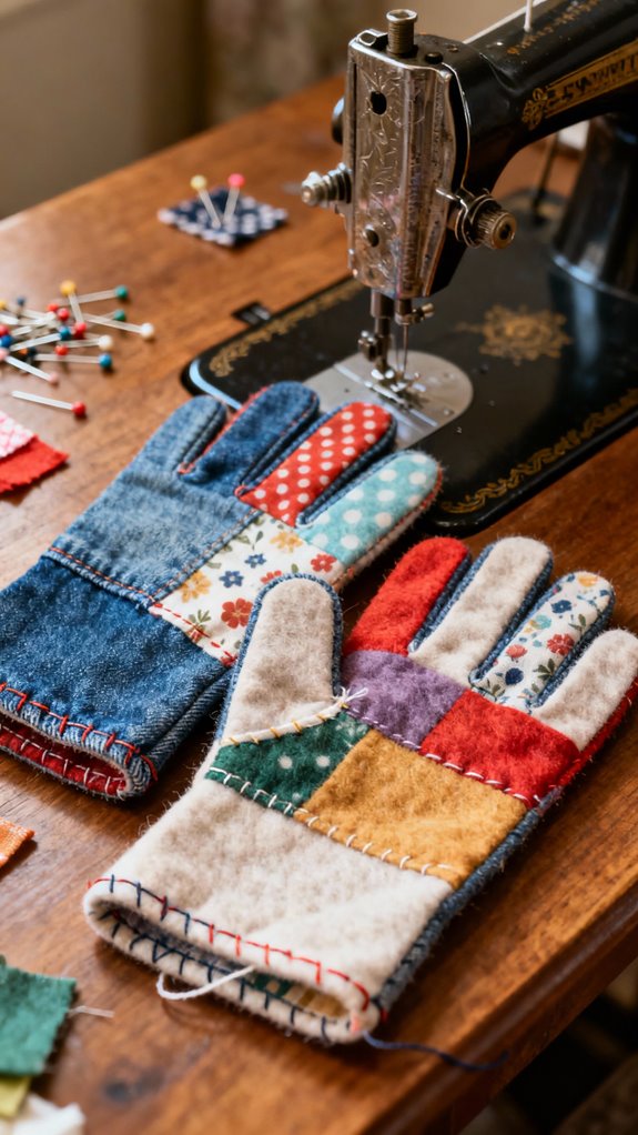sewing gloves from scraps