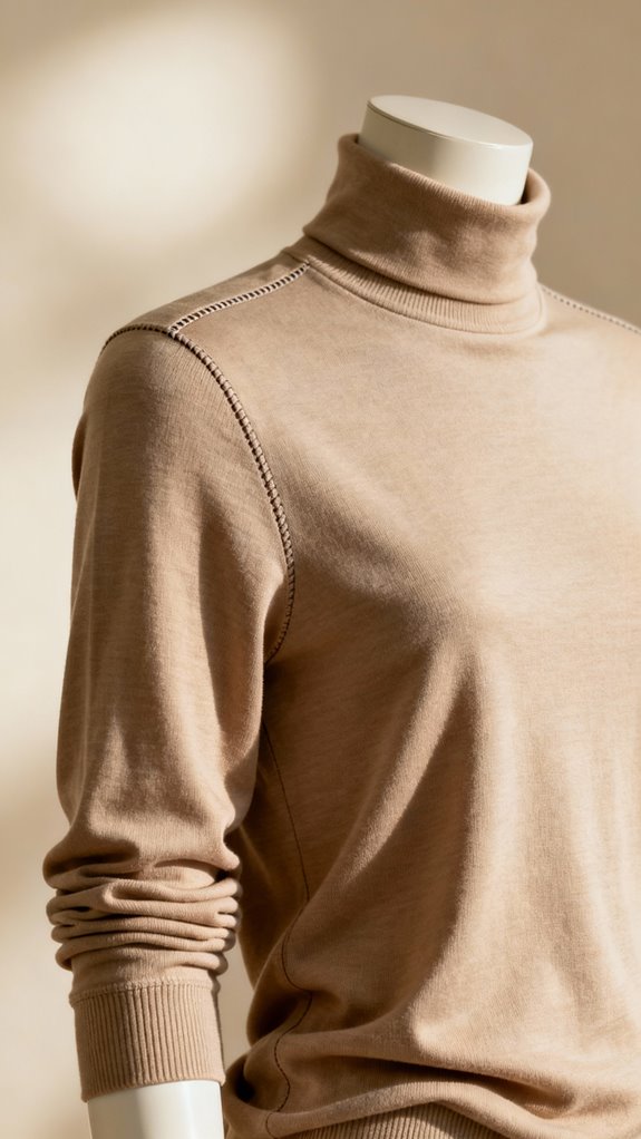 sewing mock turtleneck tops