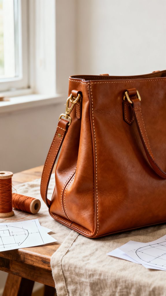 shaped gussets enhance tote design