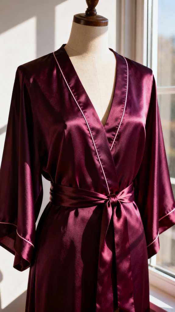 silk caftan with sash