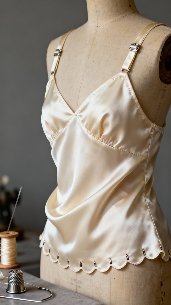 silk camisole sewing techniques