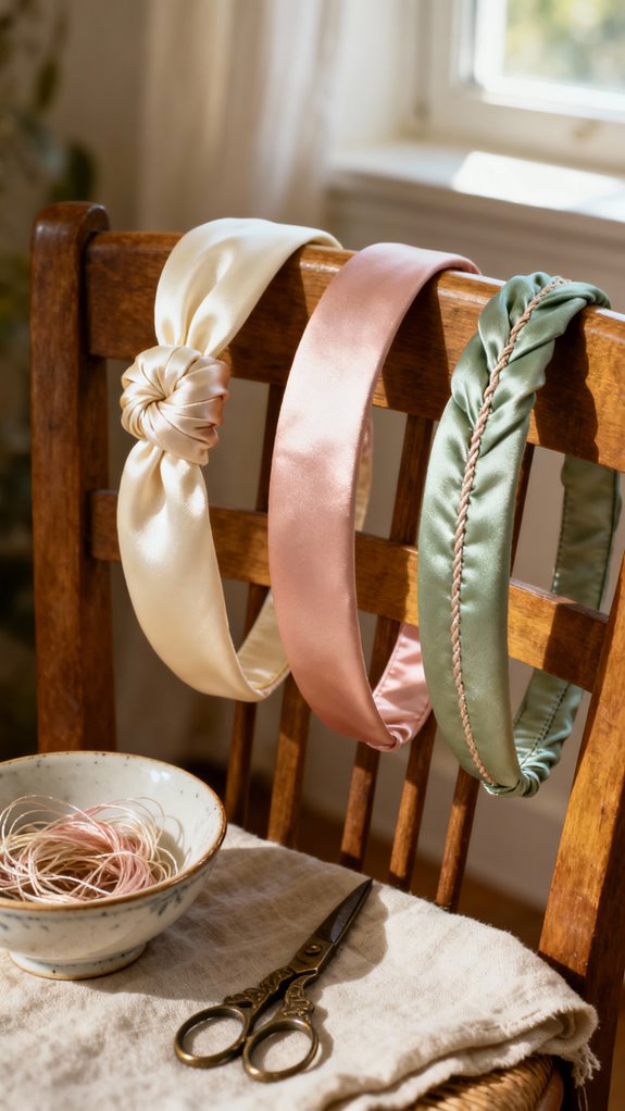 silk headband for comfort