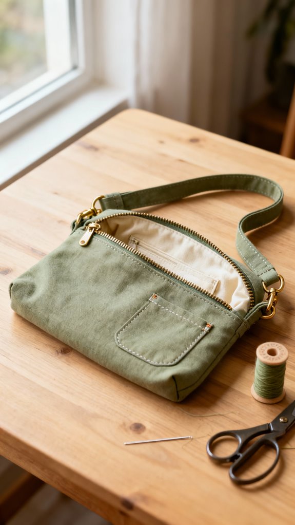 simple crossbody tote project