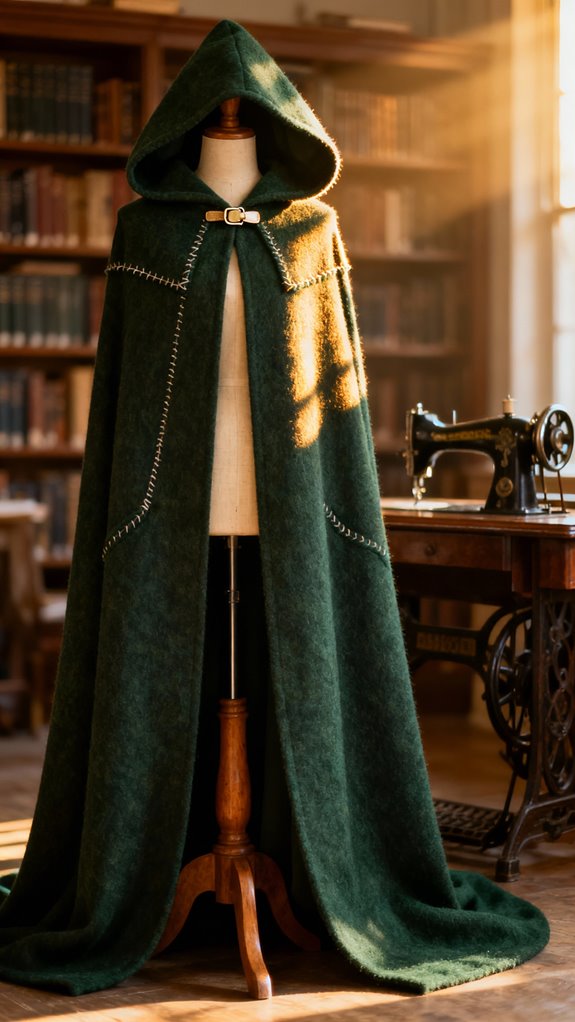 single pattern hooded cloak