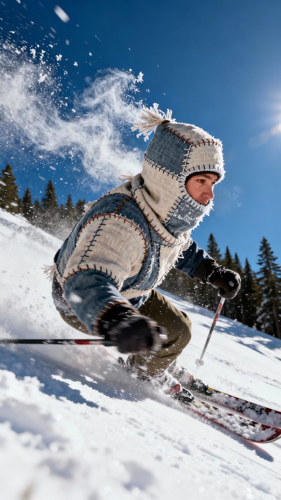 skiing balaclava with features