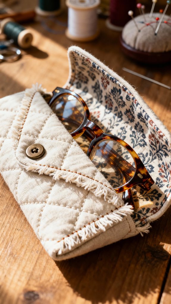 sleek quilted cotton case