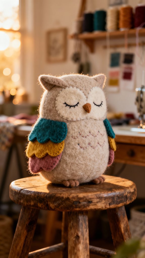 sleepy owl sewing project